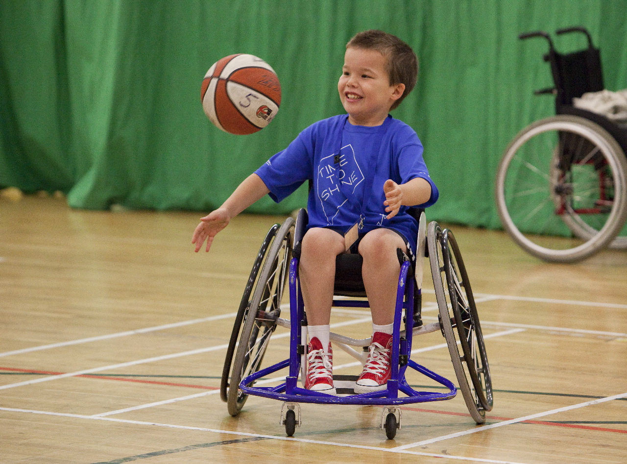Wheelchair basketball at Time to Shine